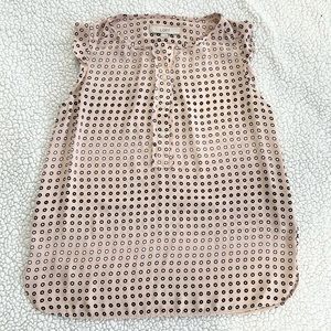 LOFT - Ruffle Sleeve Henley Blouse